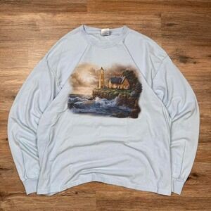 Vintage gildan 90s graphic‎ lighthouse nature tee